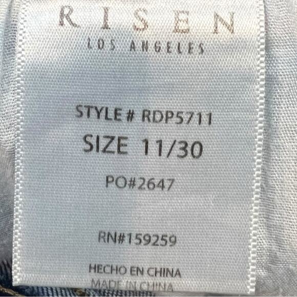 Risen Jeans Sz 28 High Rise Straight Slim Flare Ankle Jeans - RDP5711 - Picture 9 of 15